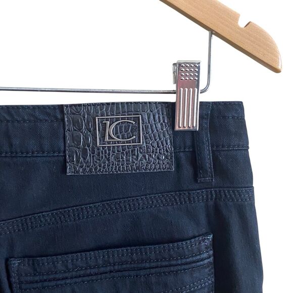 Luisa Cerano Womens Size 8 Black Jeans Flare Leg Pockets - Picture 10 of 12